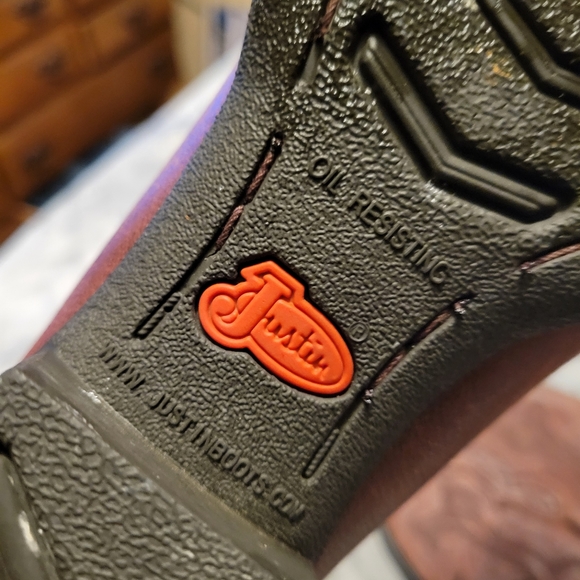 Dark brown justin boots - Picture 6 of 8